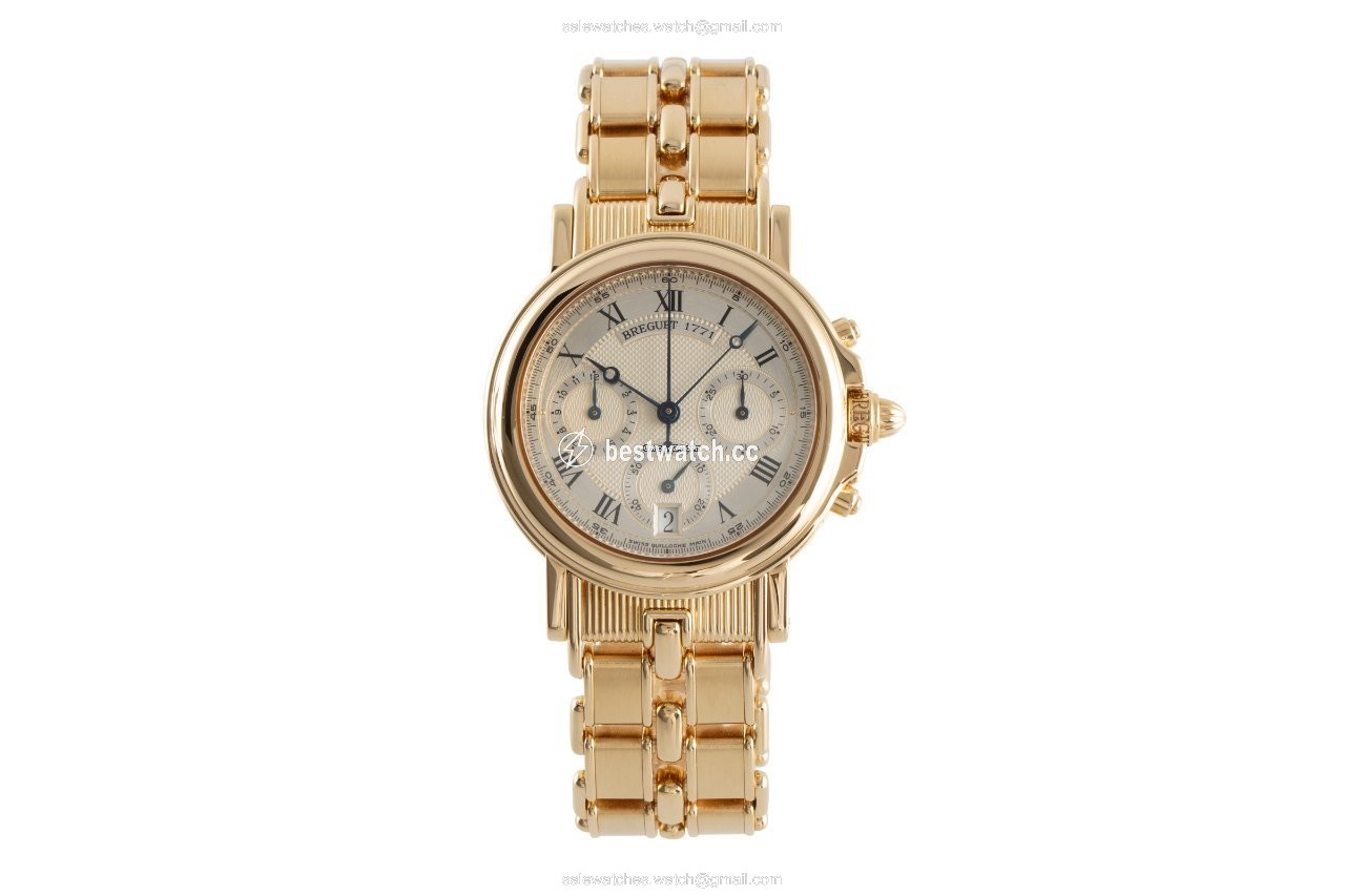 Breguet Marine Mens watch Unisex Automatic Yellow gold 3460BA 12 A90 Replica 2