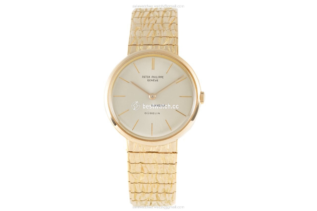 IMG_9085 Patek Philippe Calatrava Mens watch Unisex Manual winding Yellow gold 3416 Replica 2