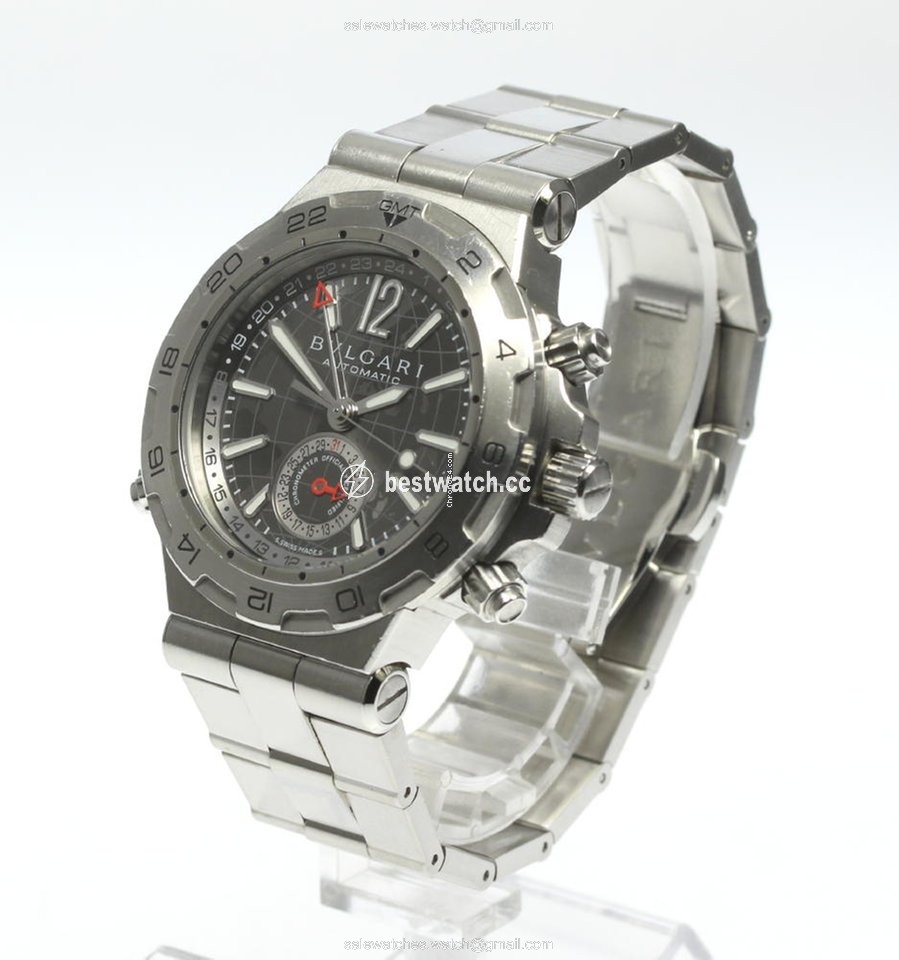Bulgari Diagono Mens watch Unisex Automatic Steel DP42S GMT Replica 2