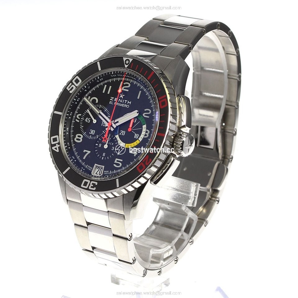 Zenith El Primero Stratos Flyback Mens watch Unisex Automatic Steel 03.2061.405 Replica 2