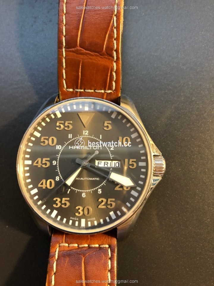 Hamilton Khaki Pilot Mens watch Unisex Automatic Steel H64715885 Replica 2