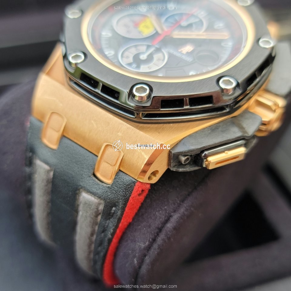 IMG_9085 Audemars Piguet Royal Oak Offshore Grand Prix Mens watch Unisex Automatic Rose gold 26290RO.OO.A001VE.01 Replica 2