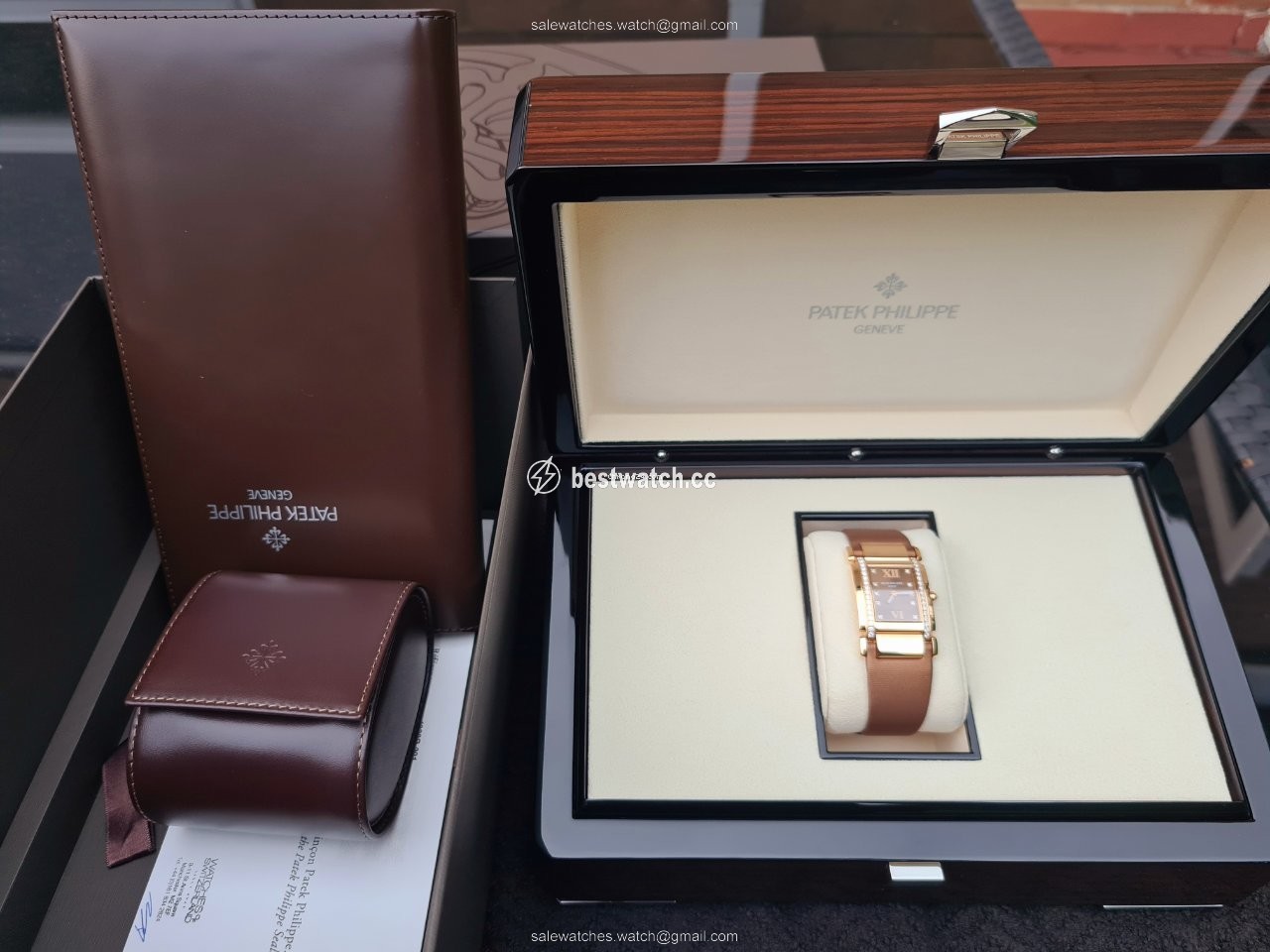 IMG_9085 Patek Philippe Twenty~4 Womens watch Quartz Rose gold 4920R-001 Replica 2