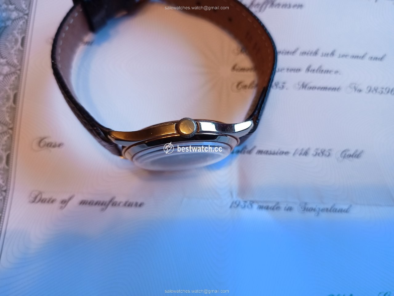 IMG_9085 IWC Mens watch Unisex Manual winding Yellow gold 1025912 Replica 2