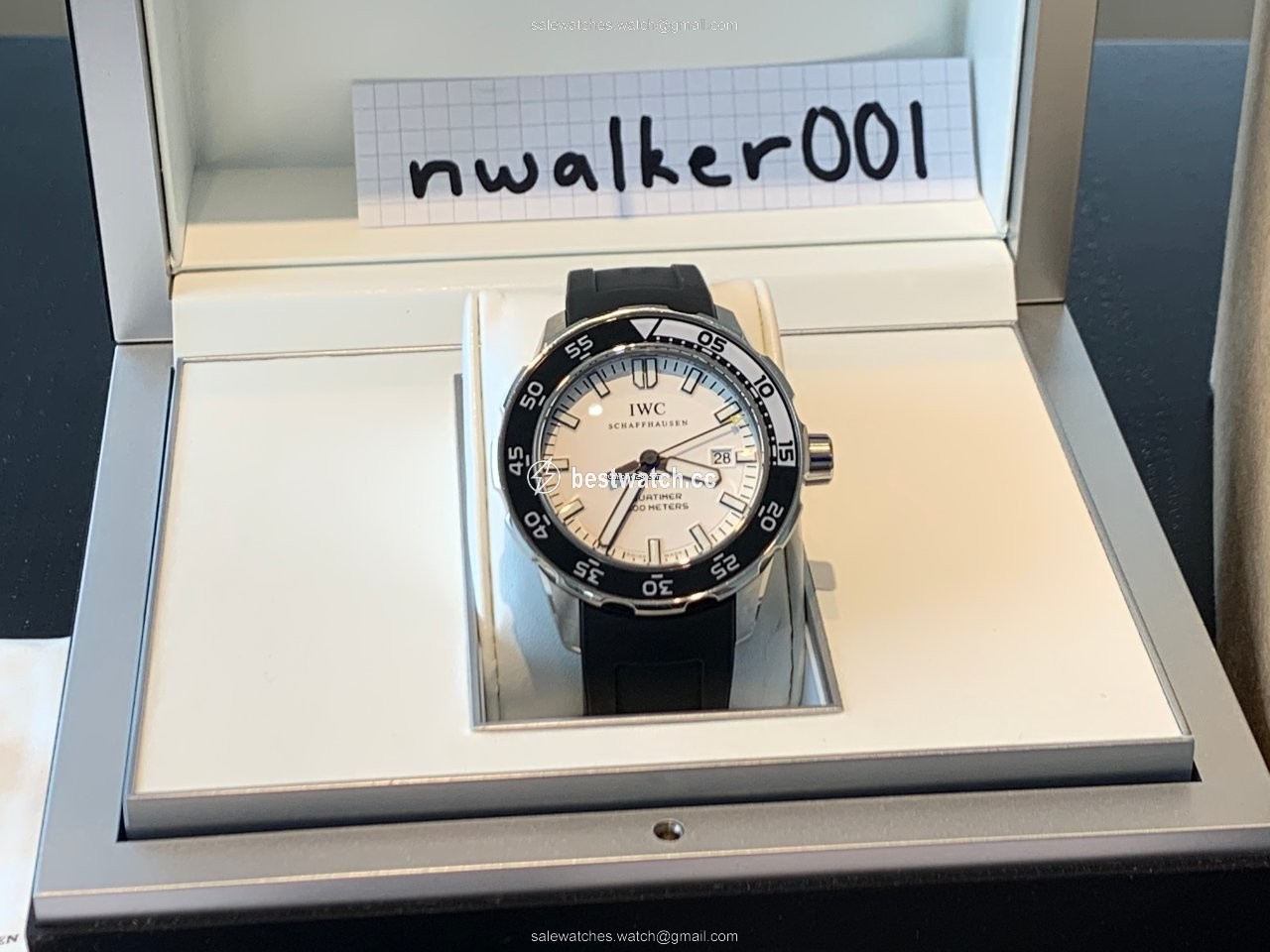 IMG_9085 IWC Aquatimer Automatic 2000 Mens watch Unisex Automatic Steel IW356805 356805 3568-05 3568 Replica 2