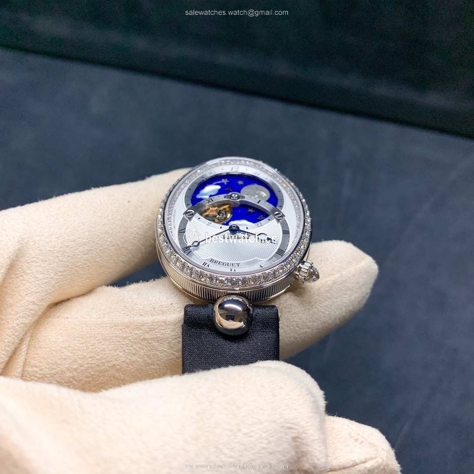 Breguet Reine de Naples Womens watch Automatic White gold 8998BB 11 874 D00D Replica 2