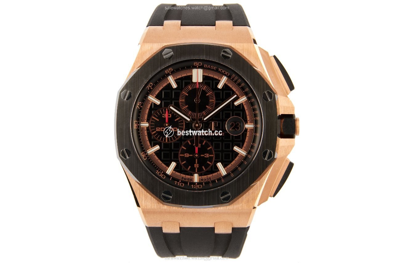 Audemars Piguet Royal Oak Offshore Chronograph Mens watch Unisex Automatic Rose gold 26401RE.OO.A002CA.02 Replica 2
