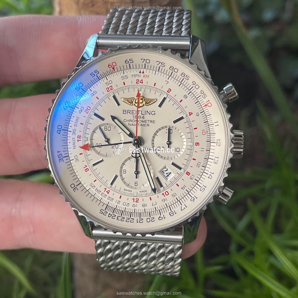 Breitling Navitimer GMT Mens watch Unisex Automatic Steel AB044121.G783.443A Replica 2