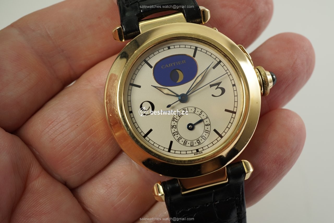 IMG_9085 Cartier Pasha Mens watch Unisex Quartz Yellow gold 30001 Replica 2