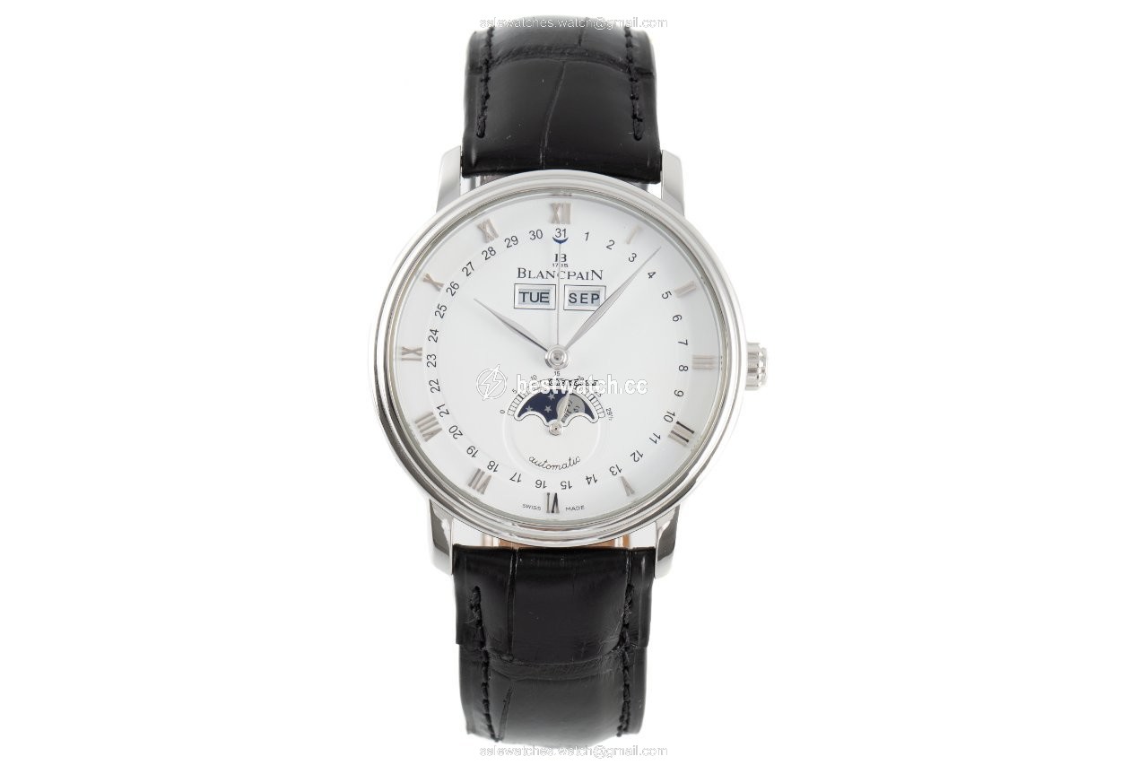 Blancpain Villeret Quantieme Complet Mens watch Unisex Automatic Steel 6263 Replica 2