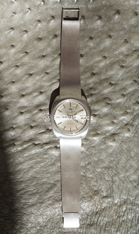 IWC Mens watch Unisex Quartz White gold 9601 Replica 2