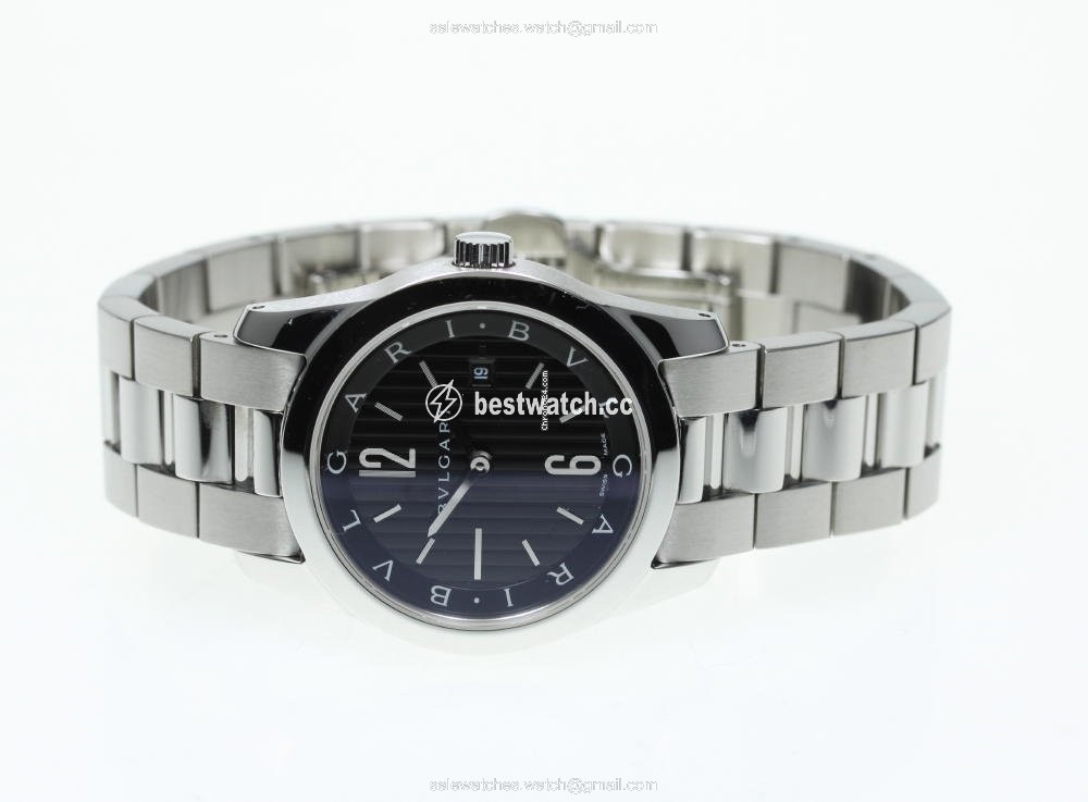 IMG_9085 Bulgari Mens watch Unisex Quartz Steel ST30S Replica 2