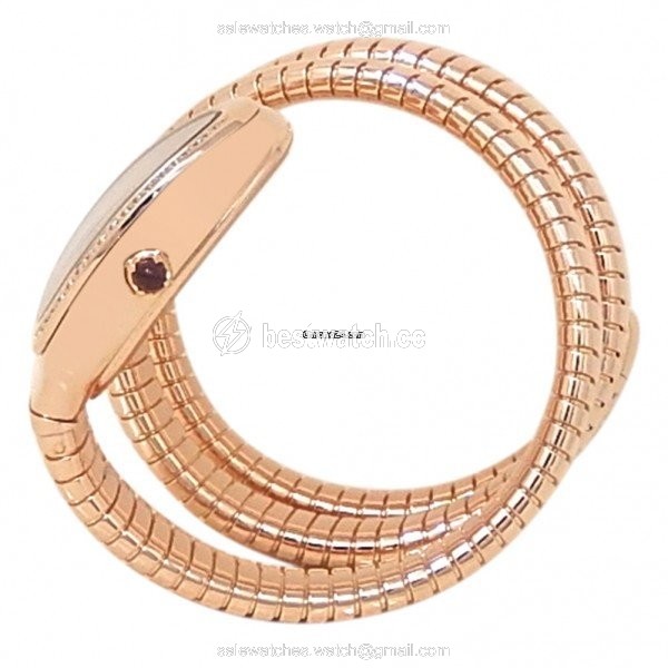 IMG_9085 Bulgari Serpenti Womens watch Quartz Rose gold 101956 Replica 2