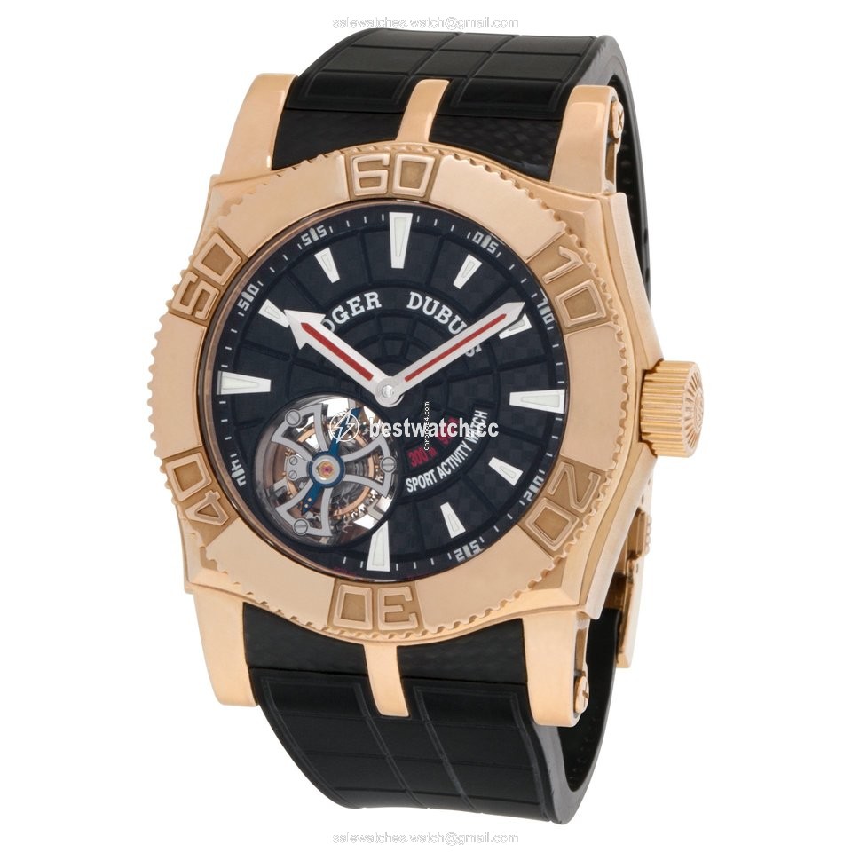 IMG_9085 Roger Dubuis Easy Diver Mens watch Unisex Manual winding Rose gold SE48 02 5 K9.53 Replica 2
