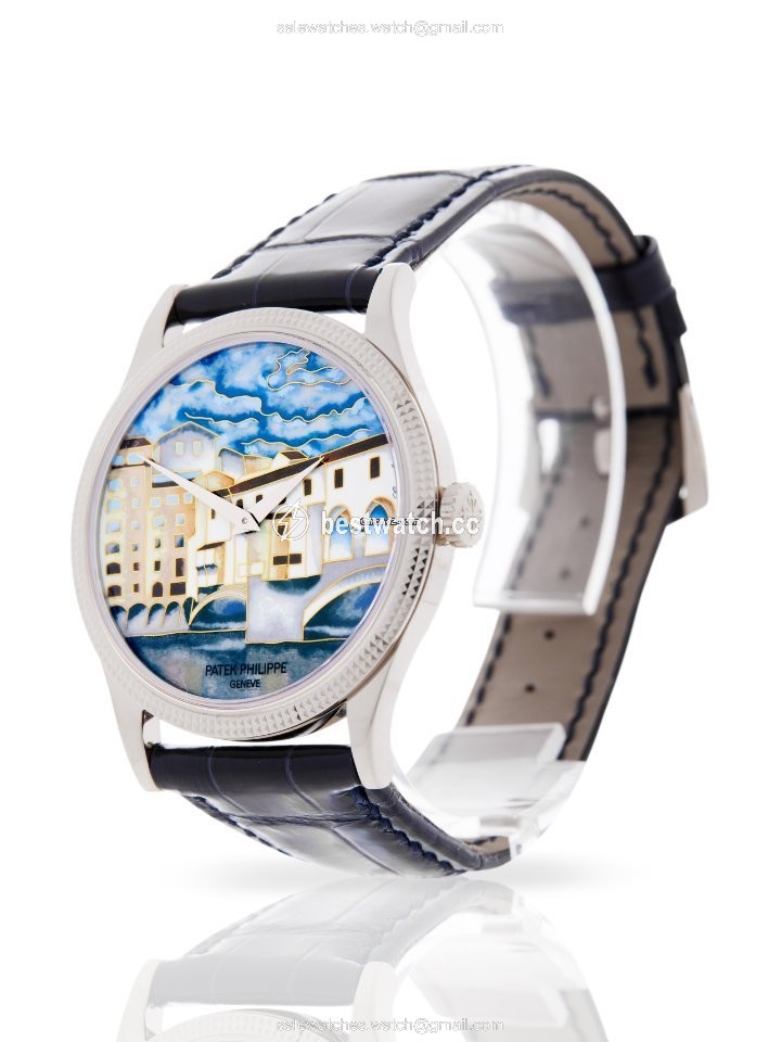IMG_9085 Patek Philippe Calatrava Mens watch Unisex Automatic White gold 5177G-010 Replica 2