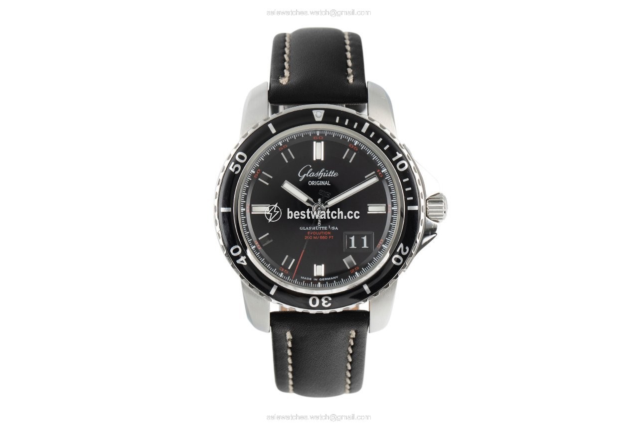 Glashutte Original Sport Evolution Panorama Date Mens watch Unisex Automatic Steel 39-42-43-03-04 Replica 2