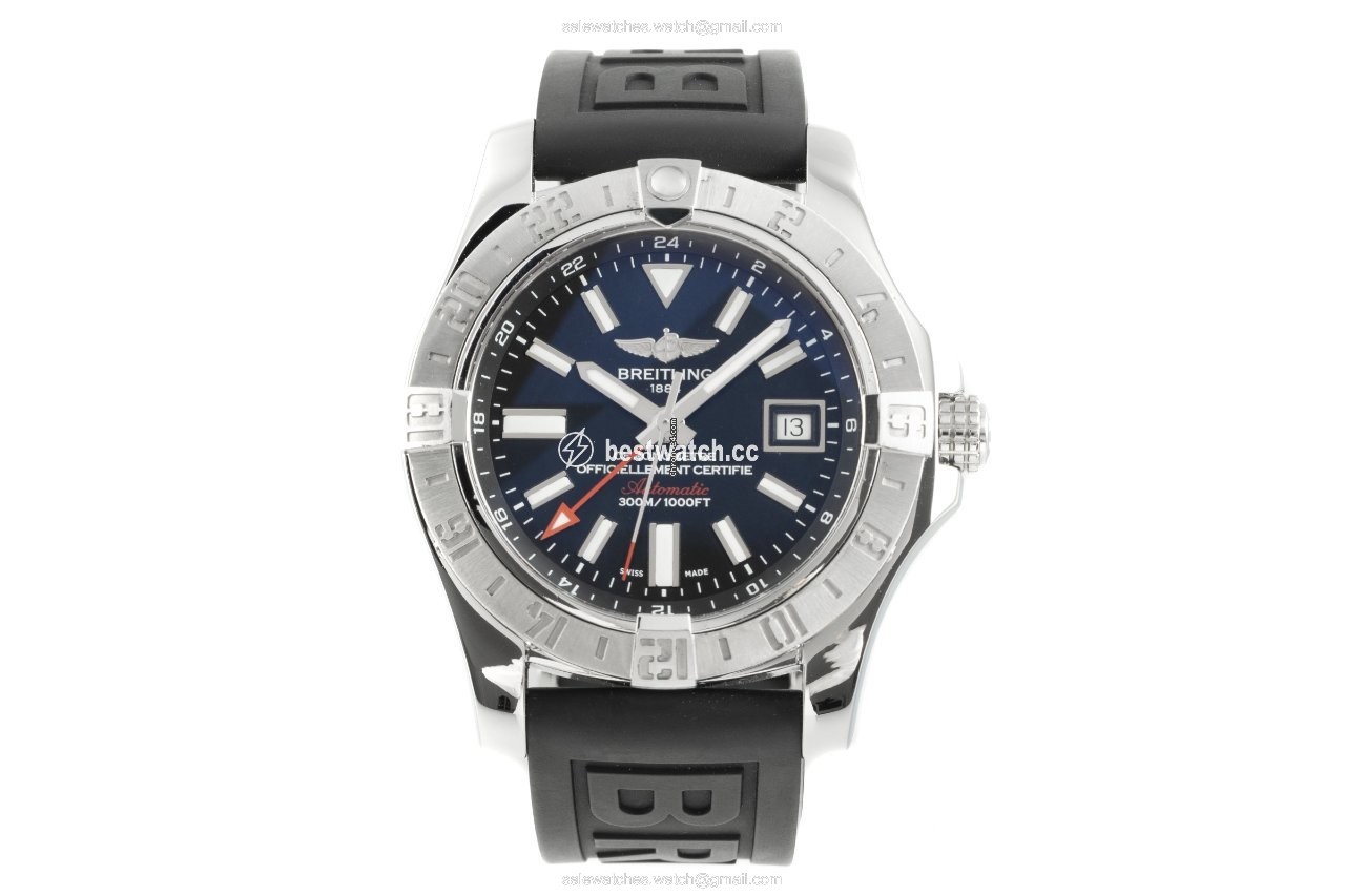 IMG_9085 Breitling Avenger II GMT Mens watch Unisex Automatic Steel A32390 Replica 2