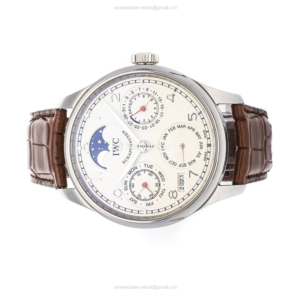 IMG_9085 IWC Portuguese Perpetual Calendar Mens watch Unisex Automatic Steel IW5023-08 Replica 2