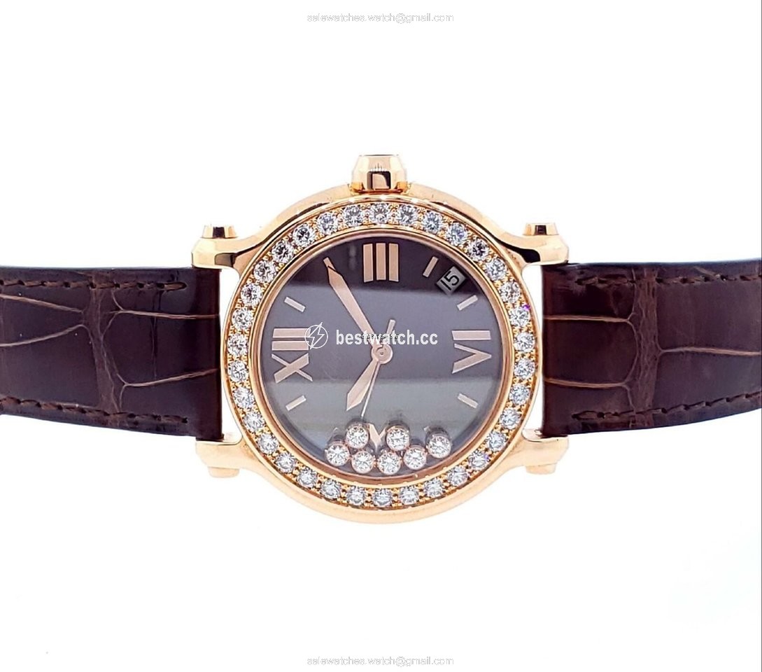 IMG_9085 Chopard Happy Sport Quartz Rose gold 277473-5008 Replica 2
