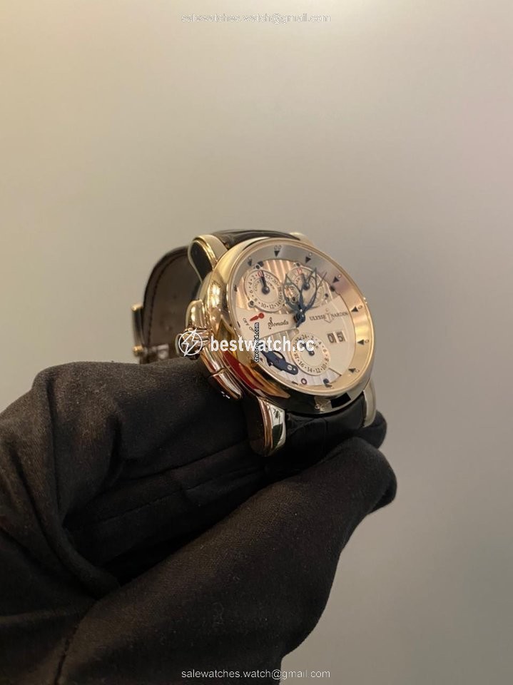 IMG_9085 Ulysse Nardin Sonata Mens watch Unisex Automatic White gold 670-88 Replica 2