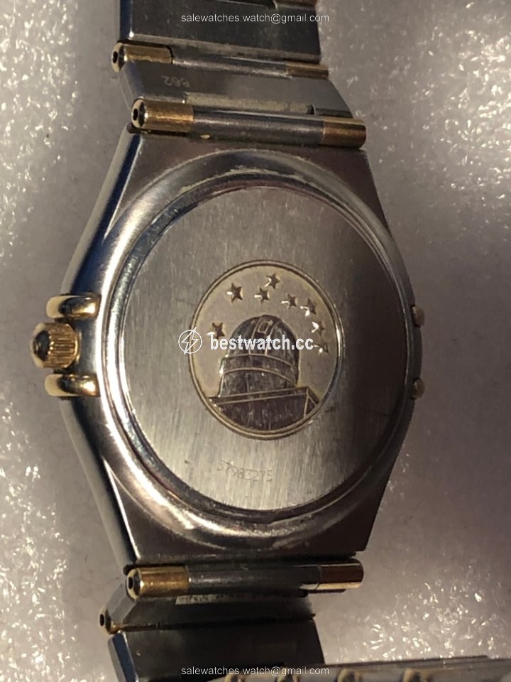 Omega Constellation Mens watch Unisex Quartz Gold Steel 1212.10.00 Replica 2
