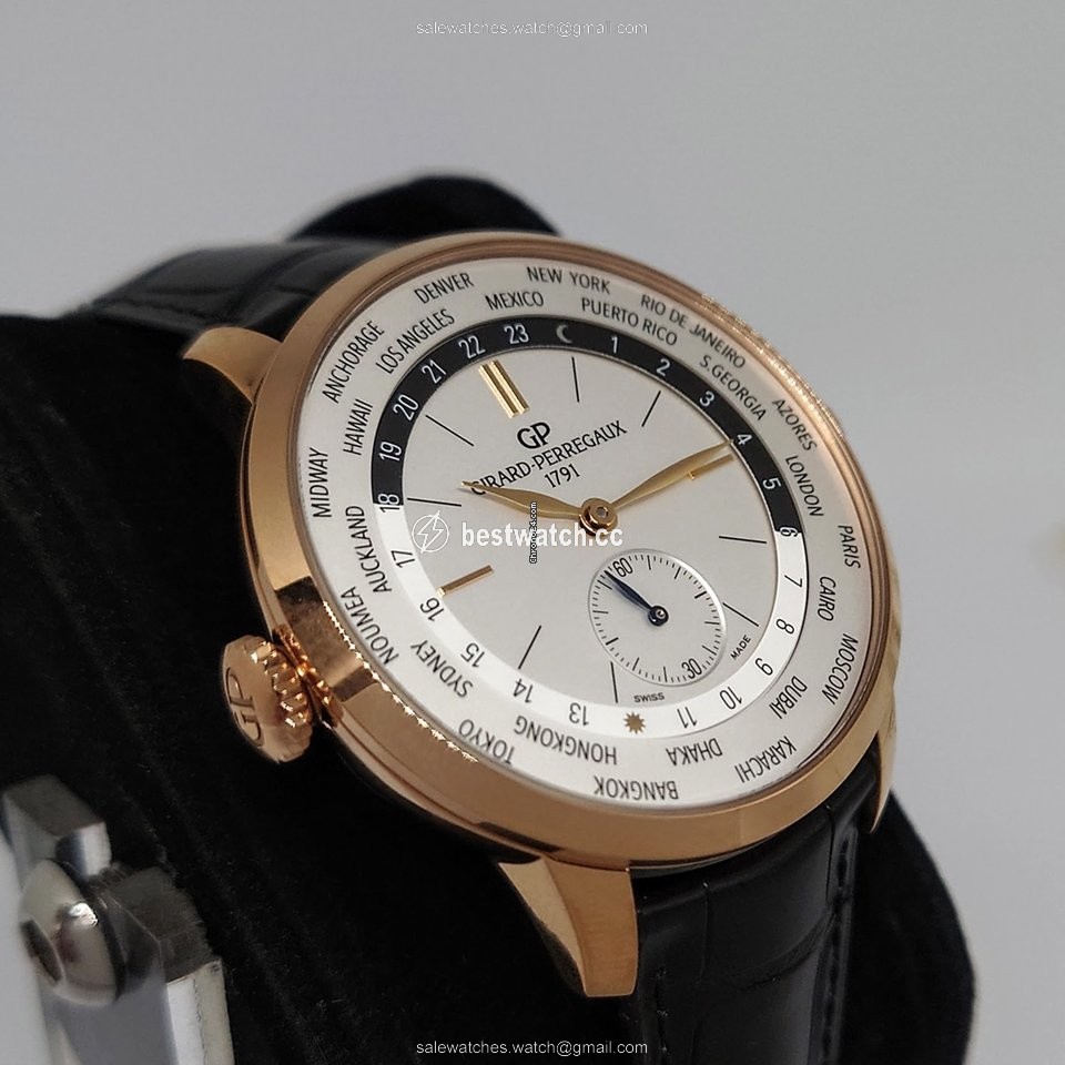 IMG_9085 Girard Perregaux 1966 Mens watch Unisex Automatic Rose gold 49557-52-131-BB6C Replica 2