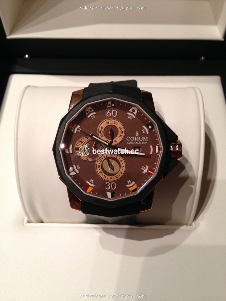 IMG_9085 Corum Admirals Cup Seafender Tides 48 Mens watch Unisex Automatic Yellow gold 277.931.91 0371 AG32 Replica 2