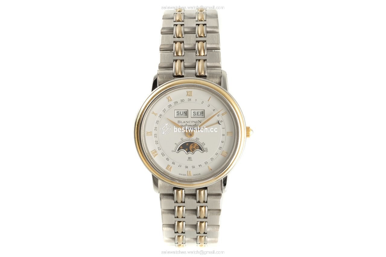 IMG_9085 Blancpain Villeret Mens watch Unisex Automatic Gold Steel 6595 Replica 2