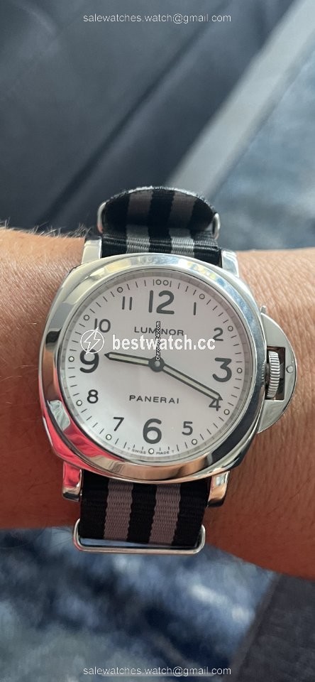 IMG_9085 Panerai Luminor Base Mens watch Unisex Manual winding Steel PAM 00010 Replica 2