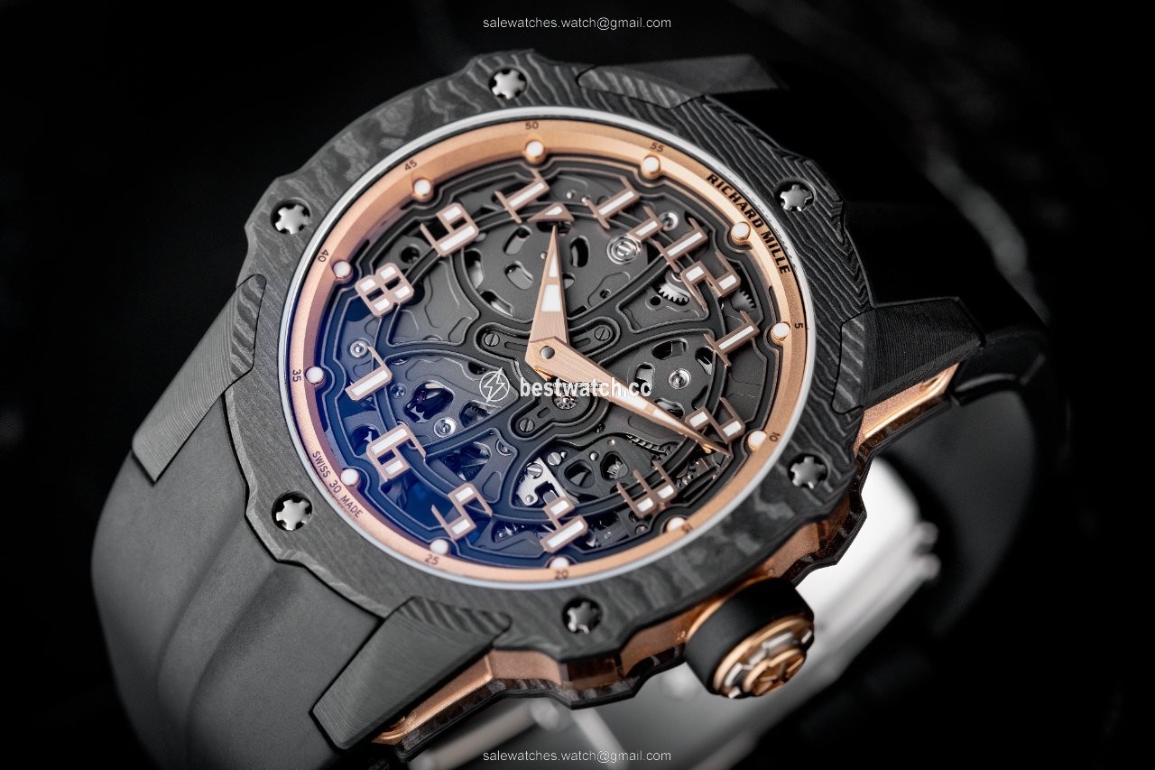 IMG_9085 Richard Mille Mens watch Unisex Automatic Carbon RM33-02 Replica 2
