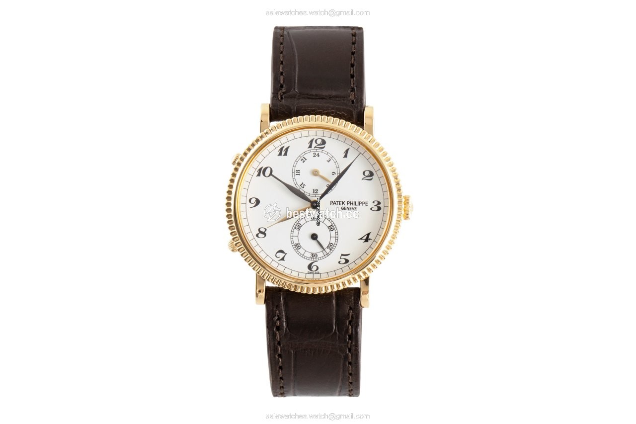 IMG_9085 Patek Philippe Travel Time Mens watch Unisex Manual winding Yellow gold 5034 Replica 2