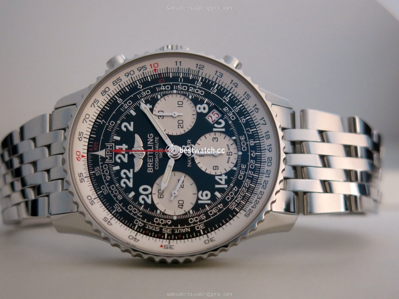 IMG_9085 Breitling Navitimer Cosmonaute Mens watch Unisex Manual winding Steel AB021012 BB59 Replica 2