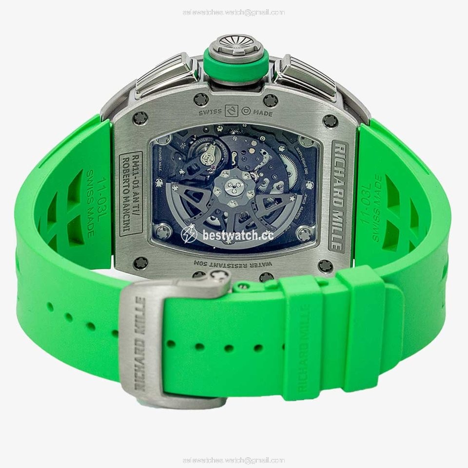 IMG_9085 Richard Mille RM 011 Mens watch Unisex Automatic Titanium RM 011-01 Replica 2