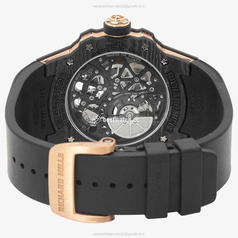IMG_9085 Richard Mille Mens watch Unisex Automatic Carbon RM33-02 RG CA Replica 2