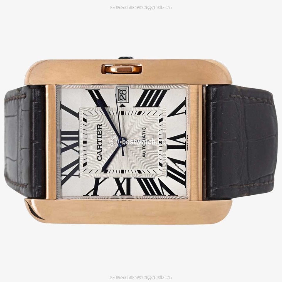 IMG_9085 Cartier Tank Anglaise Mens watch Unisex Rose gold 3504 Replica 2