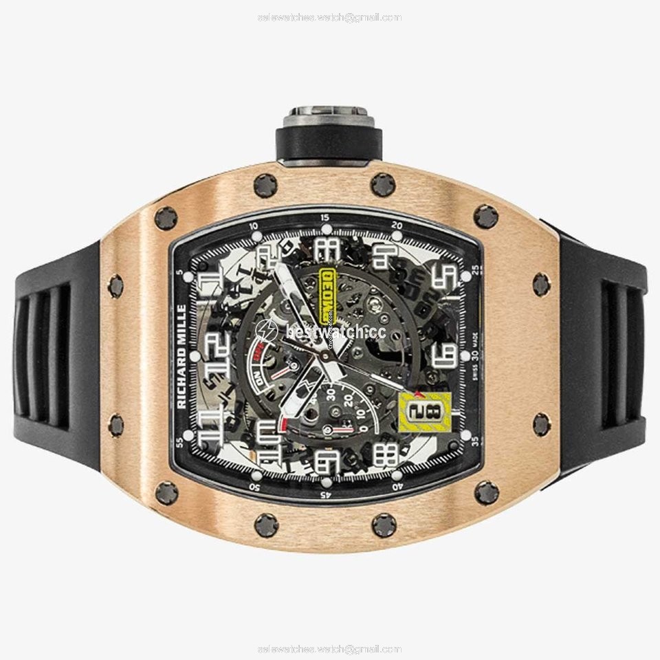 Richard Mille RM 030 Mens watch Unisex Automatic Rose gold RM 030 RG Replica 2