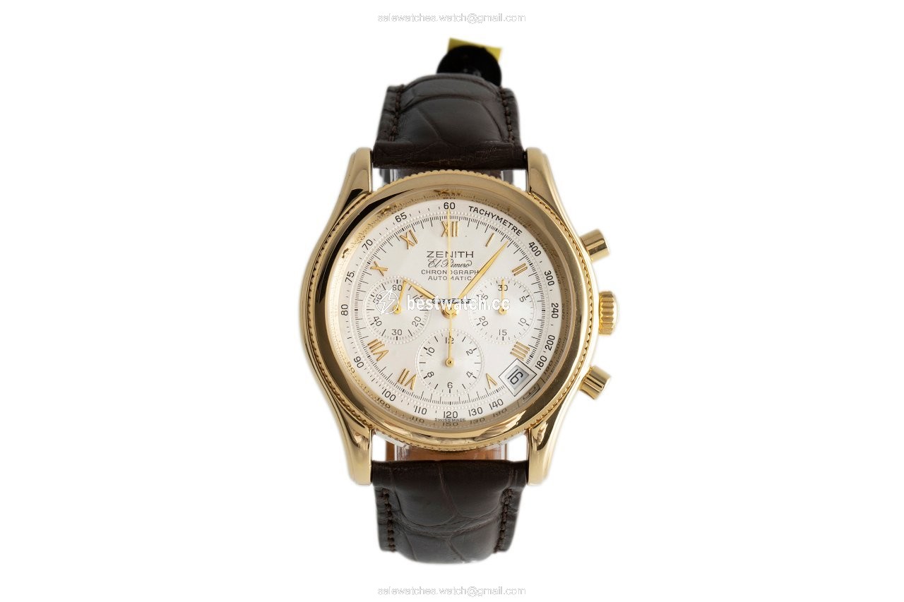 IMG_9085 Zenith El Primero Chronograph Mens watch Unisex Automatic Yellow gold 06-0210-400 Replica 2