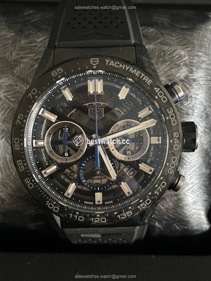 TAG Heuer Carrera Mens watch Unisex Automatic Carbon CBG2017.FT6143 Replica 2