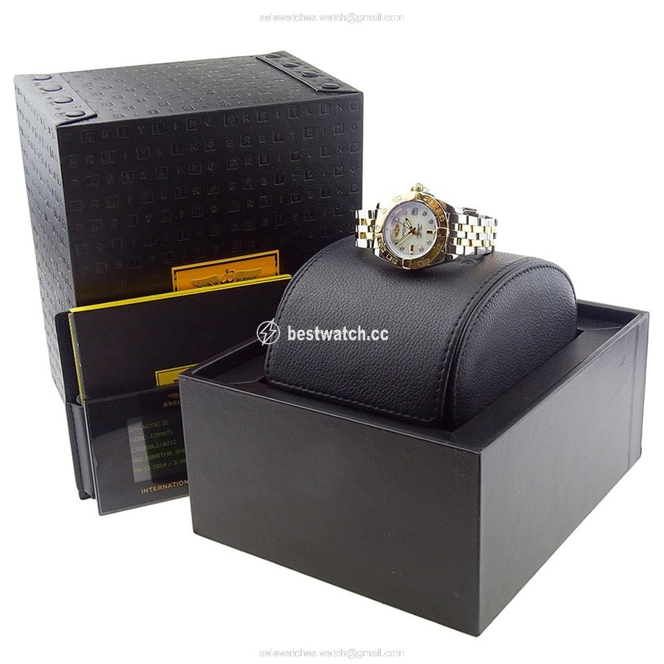 Breitling Galactic 32 Womens watch Quartz Gold Steel C71356L2 Replica 2