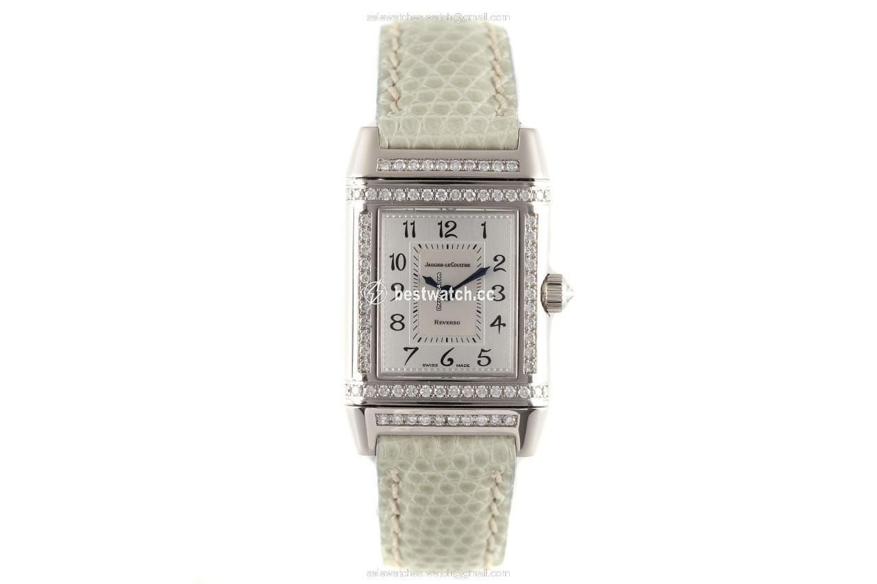Jaeger-LeCoultre Reverso Duetto Womens watch Manual winding White gold 266.3.44 Replica 2