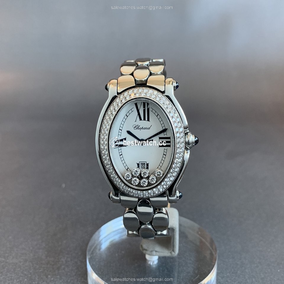 IMG_9085 Chopard Happy Sport Womens watch Quartz Steel 27 8419-23 Replica 2