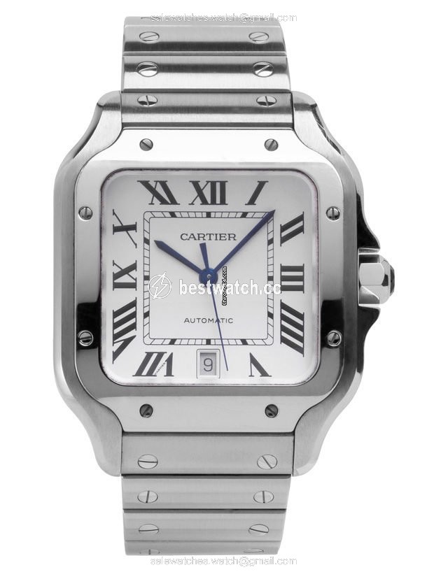IMG_9085 Cartier Santos Mens watch Unisex Automatic Steel WSSA0009 4072 Replica 2