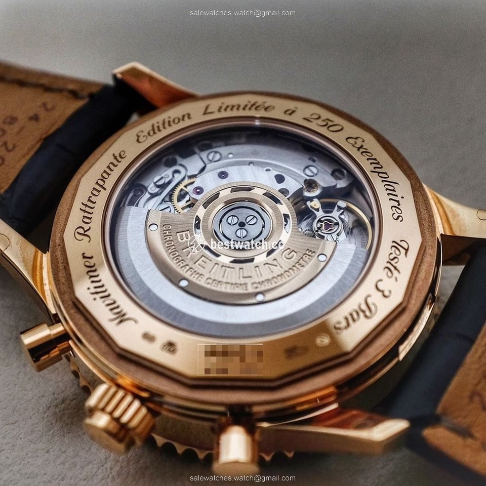 Breitling Navitimer Rattrapante Mens watch Unisex Automatic Rose gold RB031121 BG11 760P R20BA.1 Replica 2