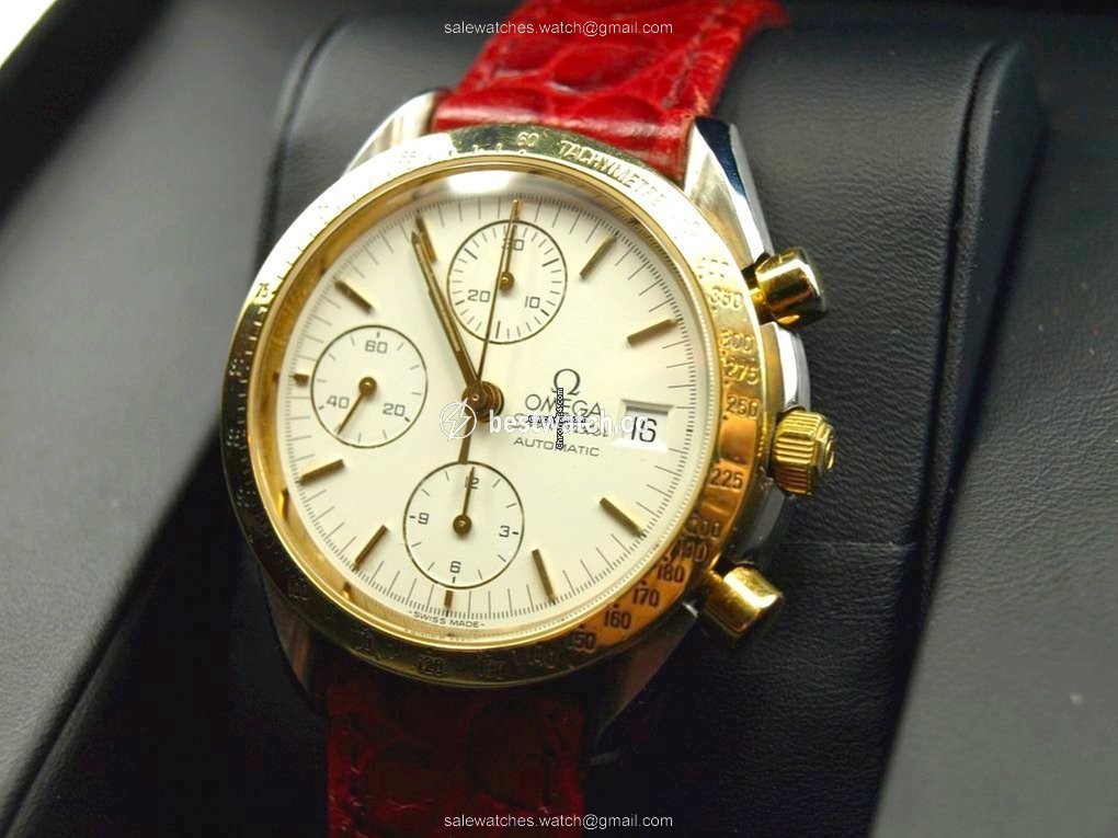 IMG_9085 Omega Speedmaster Mens watch Unisex Automatic Gold Steel 1750043 Replica 2