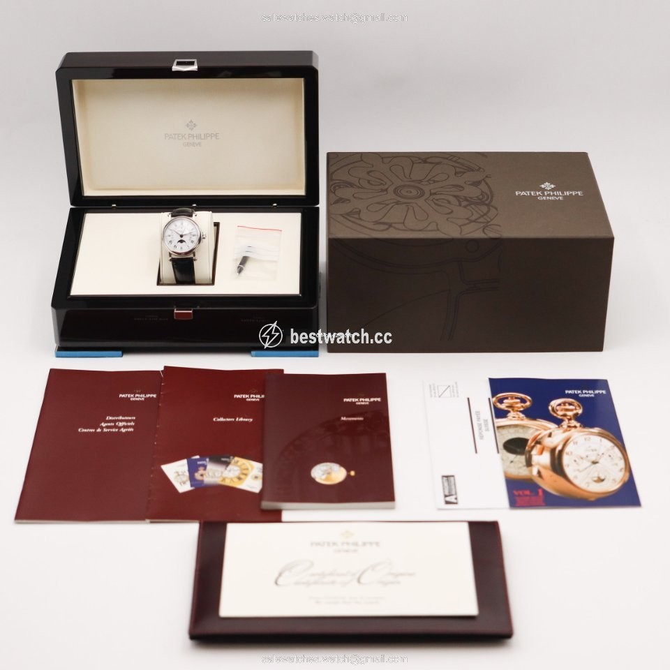 Patek Philippe Perpetual Calendar Mens watch Unisex Automatic Platinum 5059P Replica 2
