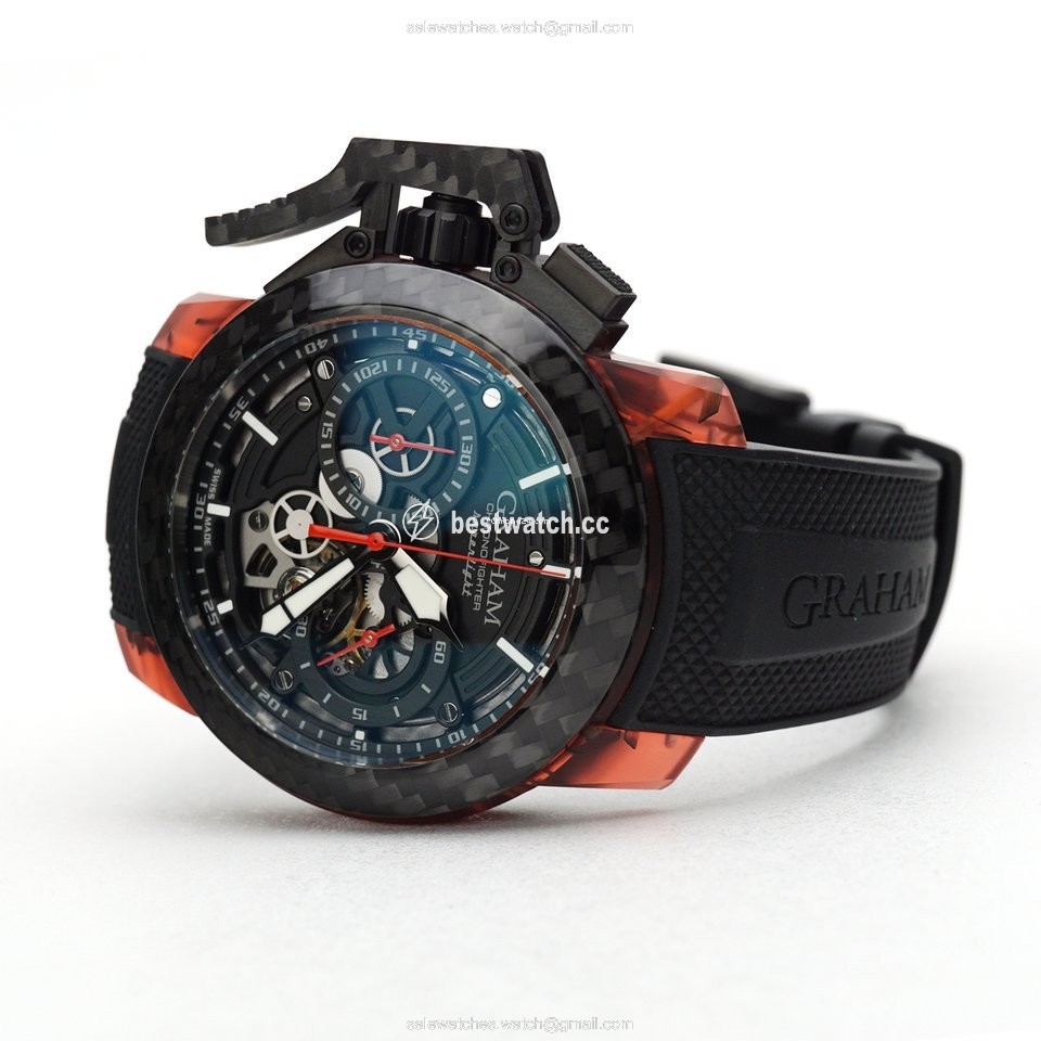 Graham Chronofighter Mens watch Unisex Automatic Carbon 2CCCK.B41A Replica 2