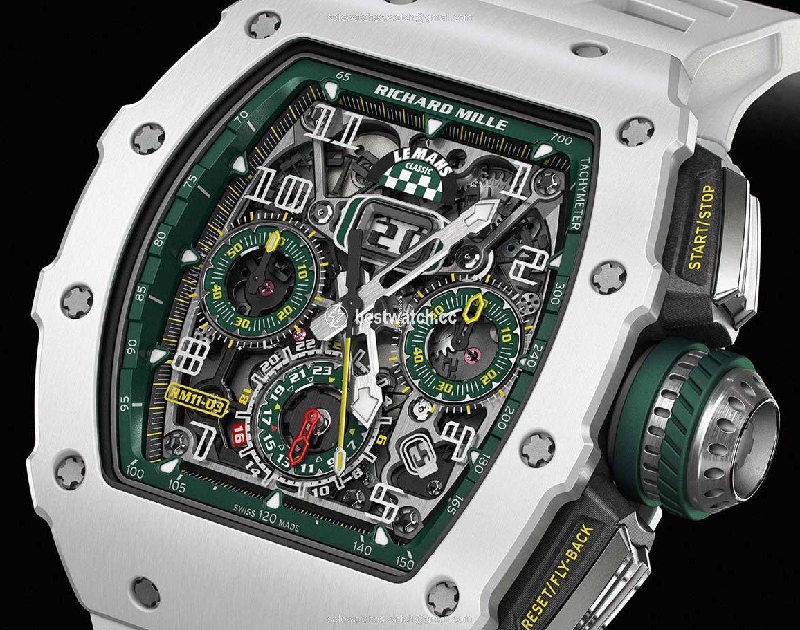 Richard Mille Mens watch Unisex Automatic Ceramic Richard Mille 11-03 LeMans Edition Replica 2