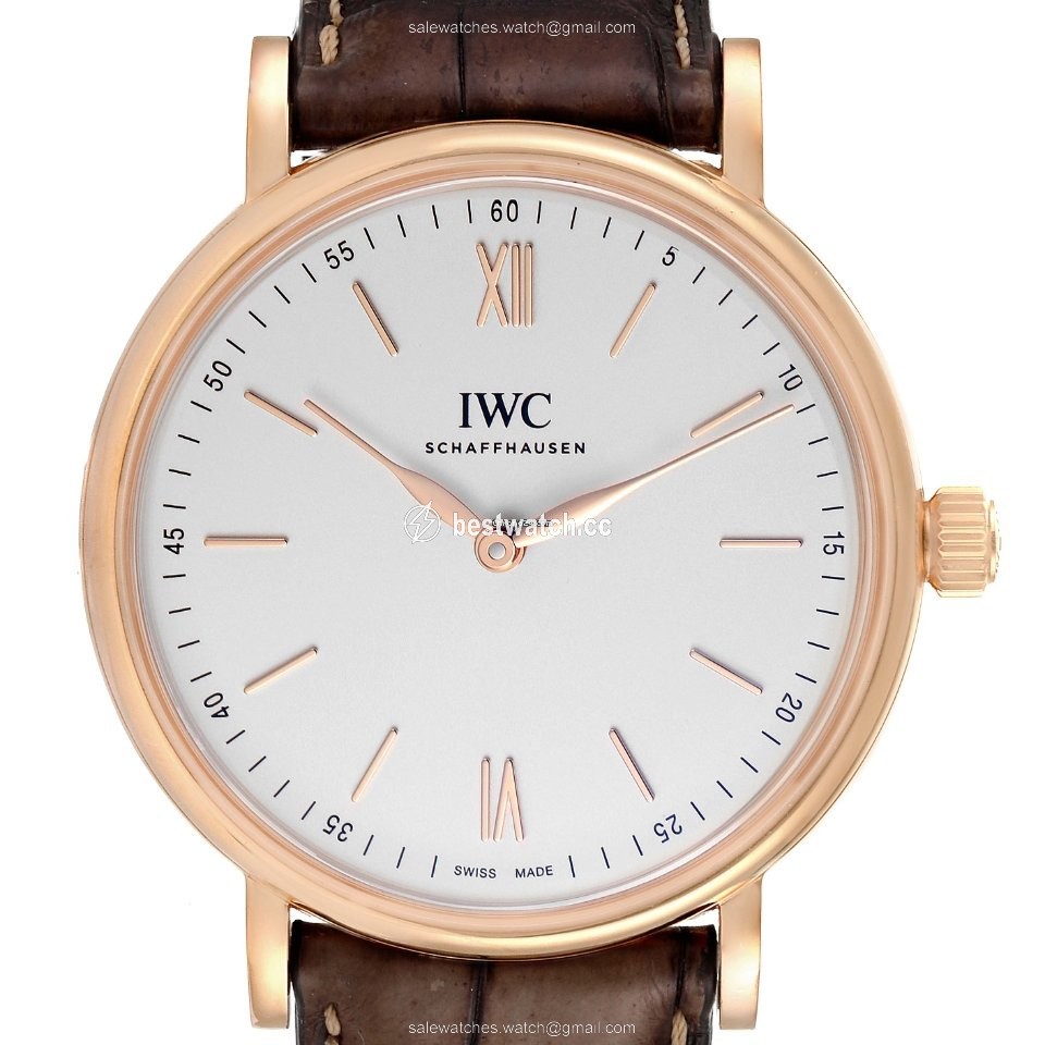 IMG_9085 IWC Portofino Mens watch Unisex Manual winding Rose gold IW511101 Replica 2