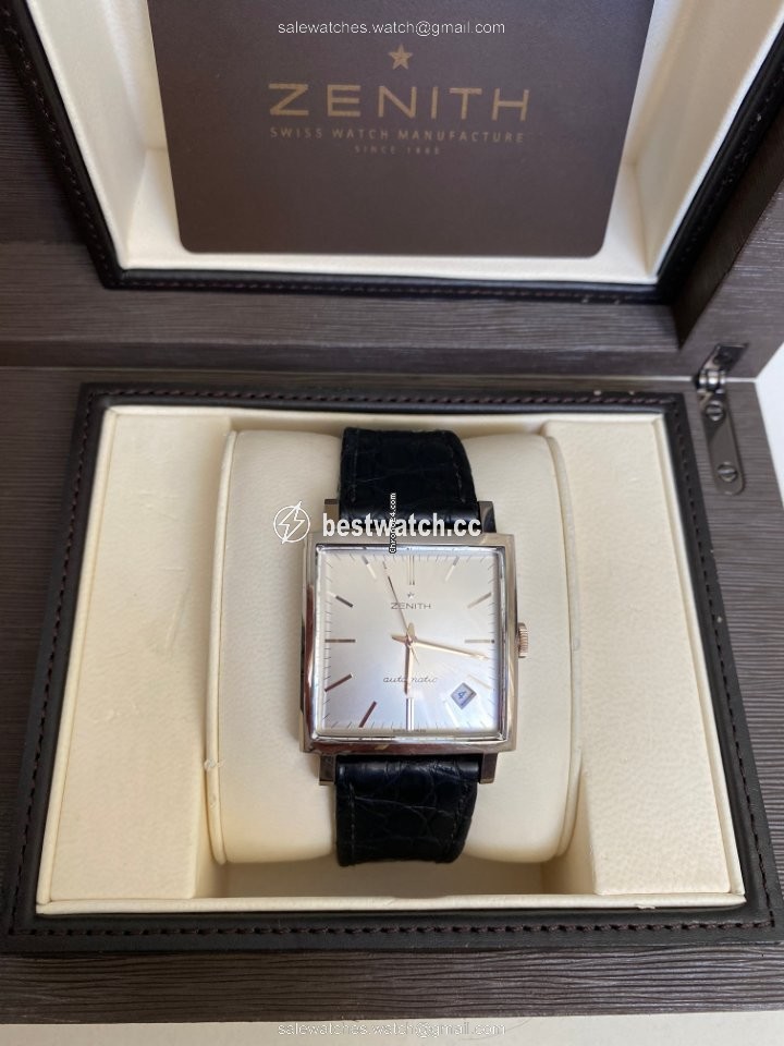 IMG_9085 Zenith New Vintage 1965 Mens watch Unisex Automatic White gold 65.1965.670 Replica 2