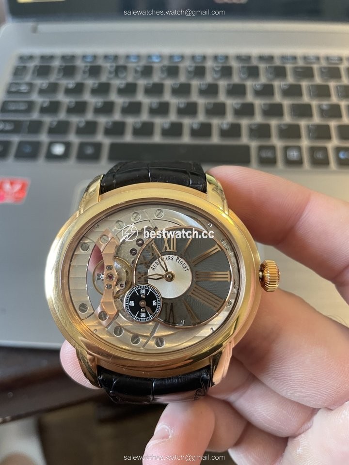 IMG_9085 Audemars Piguet Millenary 4101 Mens watch Unisex Automatic Rose gold 15350OR.OO.D093CR.01 Replica 2